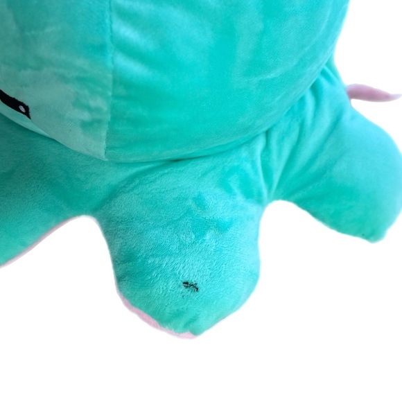 Large Flippy Octopus Emotion Plush Pink/Blue - Picture 6 of 6